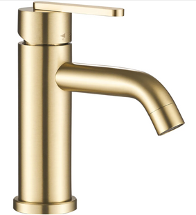 Змішувач для раковини (умивальника) REA ONTARIO BRUSHED GOLD низький