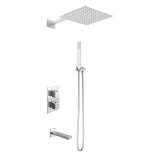Душова система KOHLMAN EXCELENT 30 CHROME з термостатом + BOX прихованого монтажу