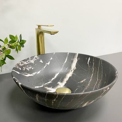 Умывальник (раковина) VBI AMALFI BLACK ONYX MATT накладной