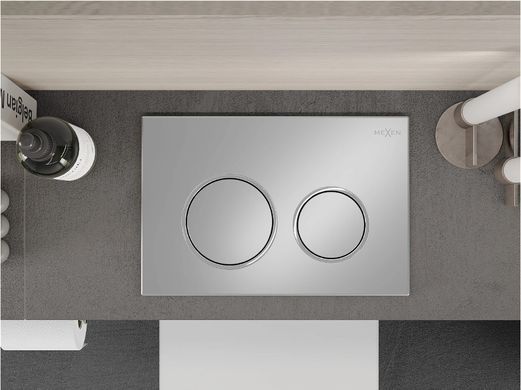 Кнопка смыва для инсталляции MEXEN FENIX 07 XS CHROME MATT *