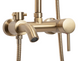 Душевой гарнитур REA LUIS BRUSHED GOLD матовое золото с изливом
