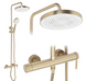 Душевой гарнтитур REA GRACE BRUSHED GOLD
