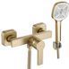 Смеситель для ванны и душа REA ARGUS BRUSHED GOLD настенный без излива