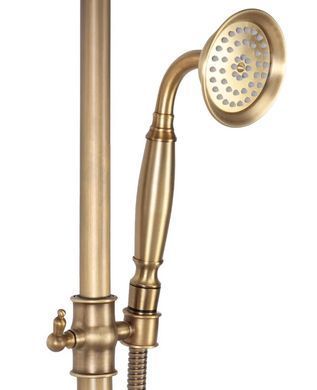 Душевой гарнитур REA BERGAMO ANTIQUE BRONZE с изливом