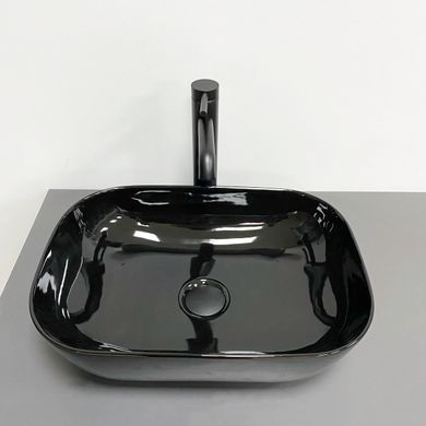 Умывальник (раковина) VBI RAVENNA BLACK GLOSSY накладной