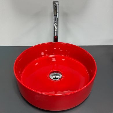 Умывальник (раковина) VBI PRATO RED GLOSSY накладной