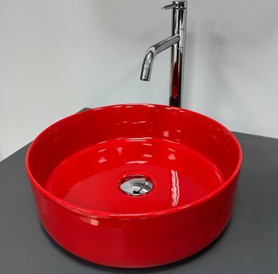Умывальник (раковина) VBI PRATO RED GLOSSY накладной