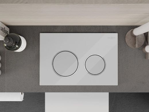 Кнопка смыва для инсталляции MEXEN FENIX 07 XS WHITE GLOSSY *