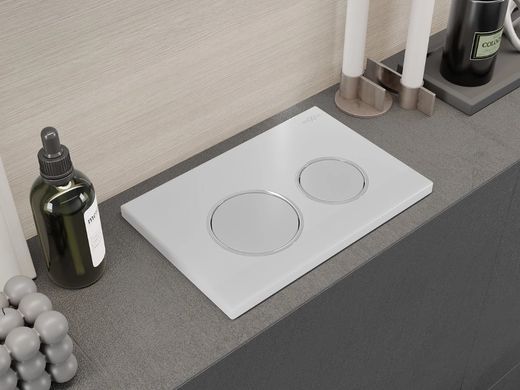 Кнопка смыва для инсталляции MEXEN FENIX 07 XS WHITE GLOSSY *