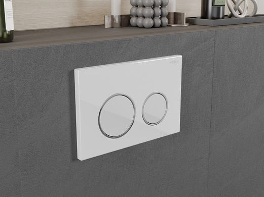 Кнопка смыва для инсталляции MEXEN FENIX 07 XS WHITE GLOSSY *