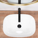 Умивальник (раковина) REA ANGIE WHITE білий накладний