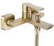 Змішувач для ванни та душу REA ARGUS BRUSHED GOLD настінний з виливом