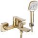 Змішувач для ванни та душу REA ARGUS BRUSHED GOLD настінний з виливом