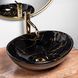 Умывальник (раковина) REA SOFIA BLACK MARBLE SHINY накладной