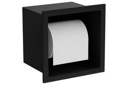 Вбудований тримач MEXEN X-WALL-P BLACK для туалетного паперу