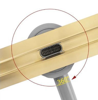 Трап для душа REA NEOX 80 PRO GOLD золотой