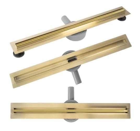 Трап для душа REA NEOX 80 PRO GOLD золотой - Rea.Market