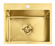 Стальная кухонная мойка REA LEO 50 BRUSHED GOLD