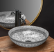 Умивальник (раковина) REA ARTE DARK GREY сірий накладний