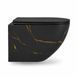 Подвесной унитаз VBI VULCANO BLACK MARBLE MATT TORNADO