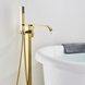 Змішувач для ванни REA CARAT GOLD золотий підлоговий