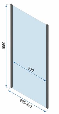 Душова кабіна REA RAPID SLIDE 120х100 BLACK пристінна