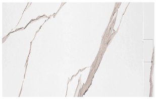 Душевой поддон REA BAZALT 80x100 CARRARA WHITE