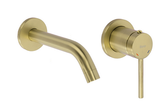 Змішувач для раковини REA CLIF BRUSHED GOLD + BOX прихованого монтажу