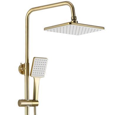 Душевой гарнитур REA HASS BRUSHED GOLD матовое золото с изливом