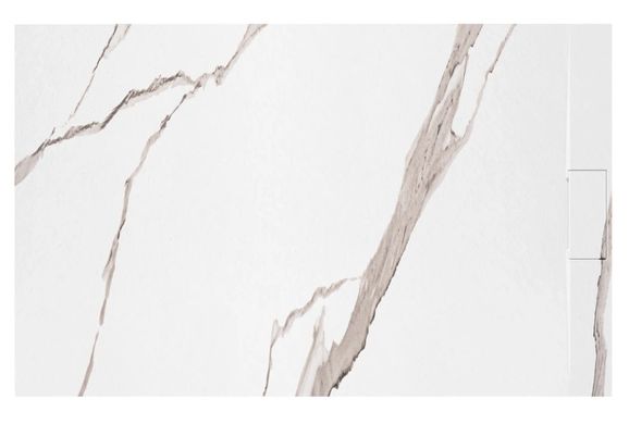 Душевой поддон REA BAZALT 80X100 CARRARA WHITE