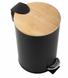 Кошик для сміття YOKA VINI BLACK BAMBOO 3л. для ванної кімнати *