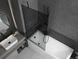 Шторка для ванны MEXEN NEXT GRAFIT BLACK 90 постоянная