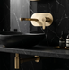 Смеситель для раковины REA ARCOS BRUSHED GOLD + BOX скрытого монтажа