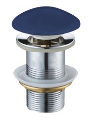 Донний клапан для раковини MEXEN KLIK-KLAK ULTRAMARINE BLUE MATT без переливу з керамічною кришкою MEX-79910-42