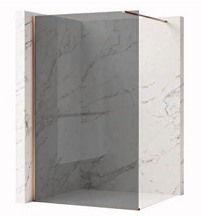 Душевая стенка REA FLEXI 90 GREY BRUSHED COPPER