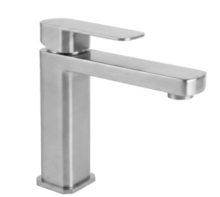 Змішувач для раковини (умивальника) REA ARLO NICKEL BRUSHED низький