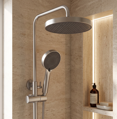 Душевой гарнтитур REA GRACE NICKEL BRUSHED