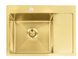 Стальная кухонная мойка REA FIN BRUSHED GOLD