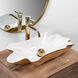 Умывальник (раковина) REA INFINITY GOLD WHITE накладной