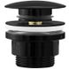 Донный клапан для раковины (умывалька) REA KLIK-KLAK BLACK GLOSSY черный 1 725 грн