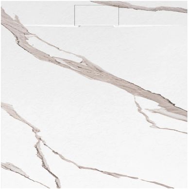 Душовий піддон REA BAZALT 90X90 CARRARA WHITE