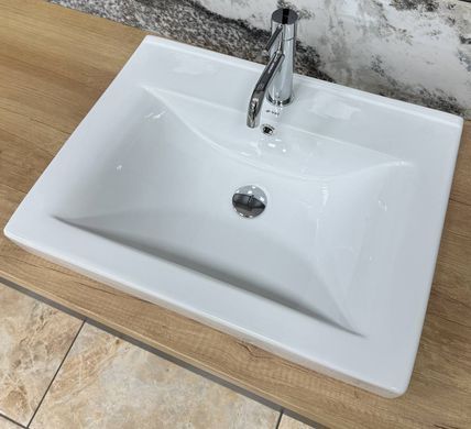 Умивальник (раковина) VBI BAGNARA 60 WHITE врізний