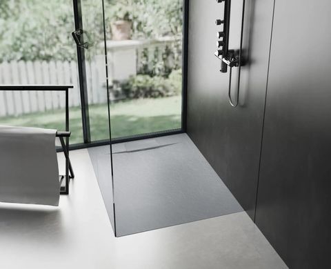 Душовий піддон REA BAZALT 90x90 GREY
