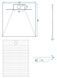 Душовий піддон REA BAZALT 90x90 GREY