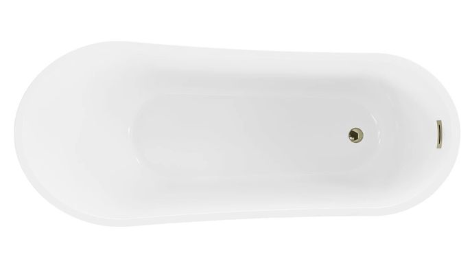 Ванна окремостояча MEXEN ALTA BLACK WHITE-G 170x75 акрилова