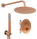 Душевая система REA LUNGO BRUSHED COPPER c термостатом + BOX скрытого монтажа