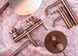 Душевая система REA LUNGO BRUSHED COPPER c термостатом + BOX скрытого монтажа