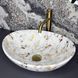 Умивальник (раковина) VBI PARMA MARBLE WHITE GLOSSY накладний