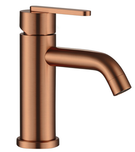 Змішувач для раковини (умивальника) REA ONTARIO BRUSHED COPPER низький