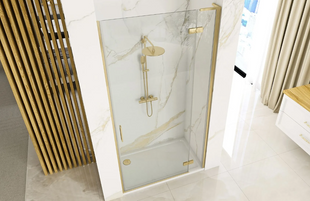 Душові двері REA HUGO 100 BRUSHED GOLD